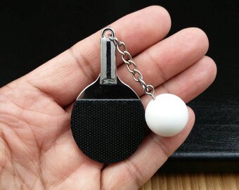 19mm Silver Yellow Plated I Love Table Tennis Charm 19mm Silver Yellow Plated I Love Table Tennis Charm