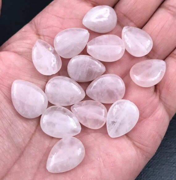 Lot De 14 Perles En Quartz Rose Naturel - 8 Mm, Pour Création De Bijoux