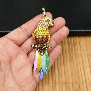 Bird Enamel Pendant DIY Bohemian Jewelry Findings Yoga Mala Necklace Beautiful Bird Lover/'s Bird Watcher/'s Charms Keychain Earrings Supply.