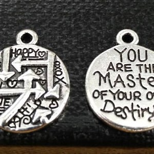 Eres el dueño de tu propio destino. Encantos. Dichos inspiradores. Citas de afirmación. Frases motivacionales. Palabras sabias de aliento. Regalo.