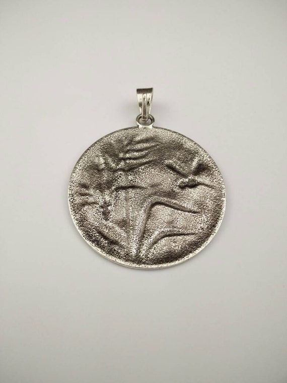 Pendentif Traditionnel Bougalaa En Argent Massif - Ancien