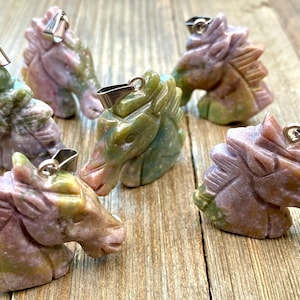 Horse Pendant Indian Agate stone Horse Face Charm Horse Head Animal Lover&#39;s Rider Good Luck Jockey Racing Men Bohemian Jewelry Findings Gift