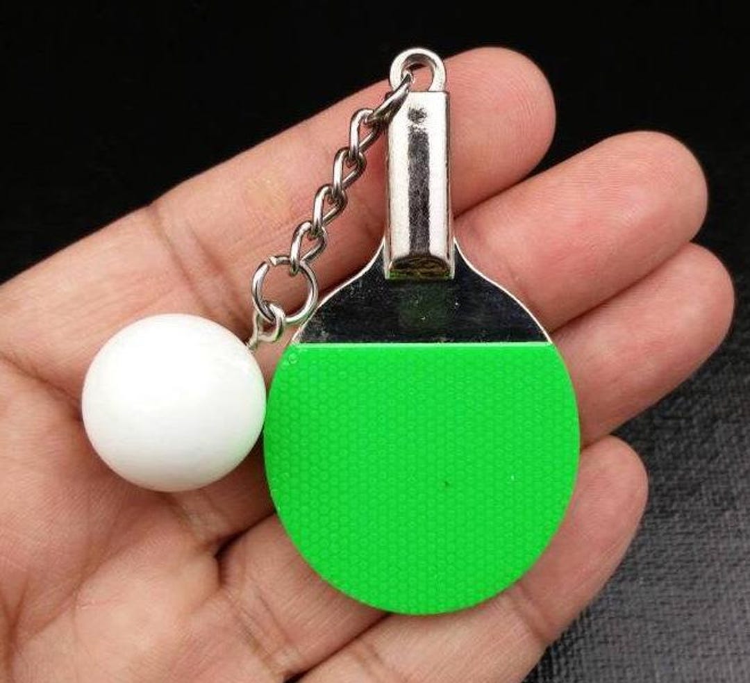 10 Portachiavi Da Tennis In Metallo - Mini Racchetta, Regalo Per Appassionati Di Sport, Argento E Verde