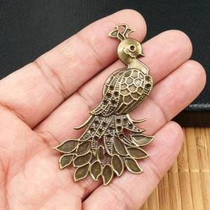 2 Peacock Filigree Wraps Bronze Metal Filigree Peacock Embellishments Arts And Crafts Projects Books Journals Scrapbook Decoration Sewing.