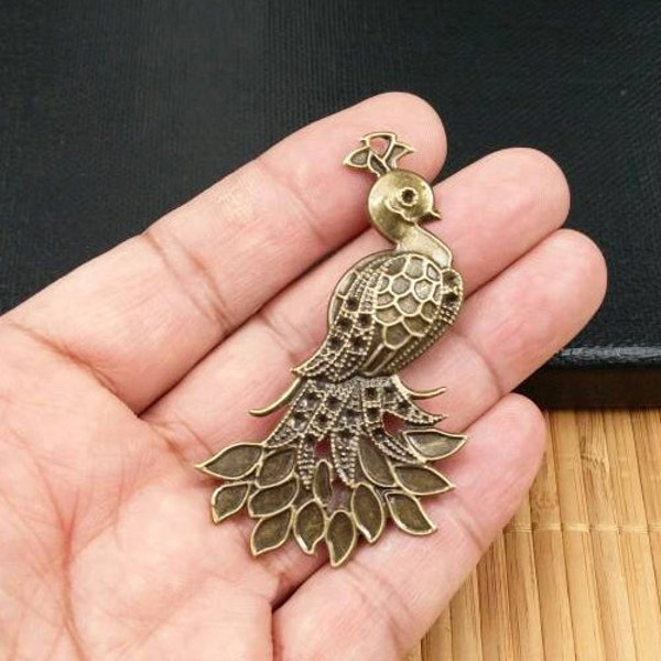 2 Peacock Filigree Wraps Bronze Metal Filigree Peacock Embellishments Arts And Crafts Projects Books Journals Scrapbook Decoration Sewing.