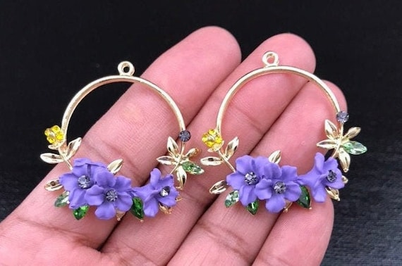 Orecchini Pendenti Tibetani Artigianali – Fiore Rosa In Argento – Fatti A Mano UK – Nuovi - Foto 2