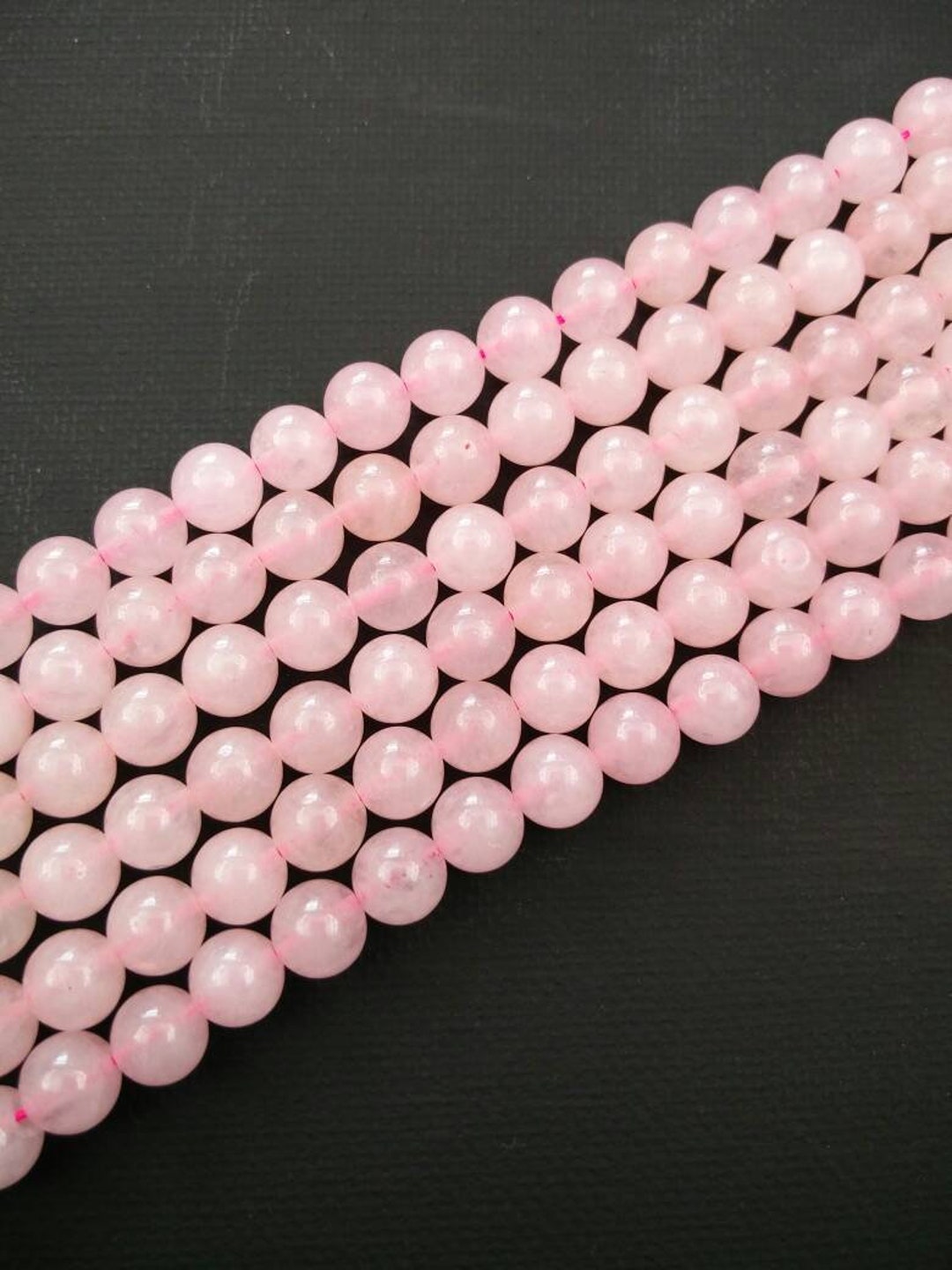 Pink Rose Quartz Beads 4/6/8/10/12/14 Mm Round Gemstones Yoga Mala Religious Rosary Bohemian