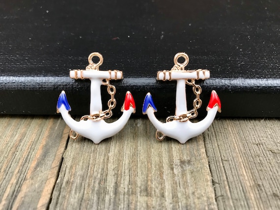 Collana Girocollo Con Ciondolo Ancora In Stile Vintage E Bohémien - Gioiello Minimalista Per Donna In Lega Dorata - Regolabile