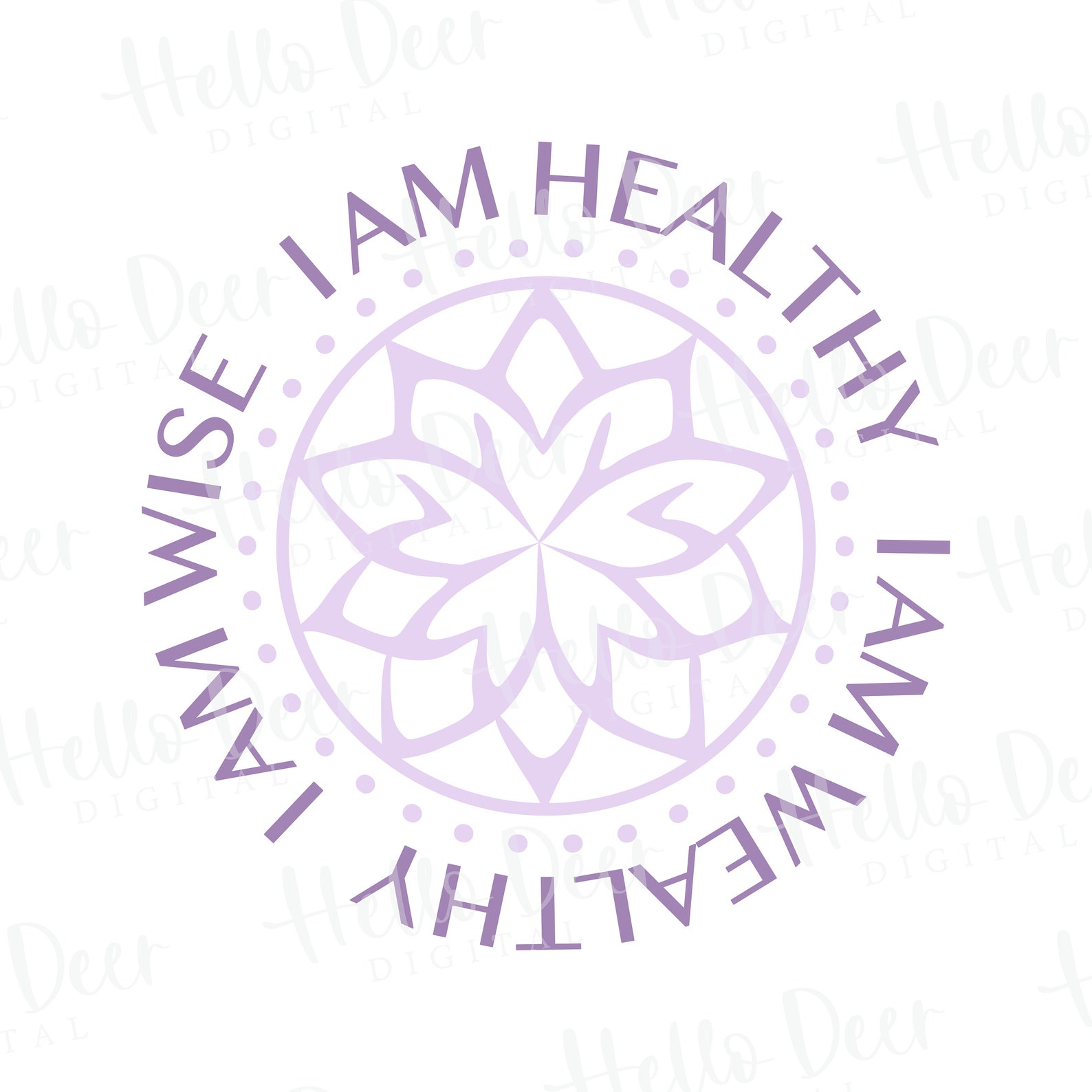 I Am Healthy Wealthy Wise SVG PNG Digital File for Cricut - Etsy