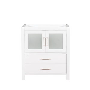 Newport 30 in. W x 18 in. D x 33 in. H Bath Vanity in White