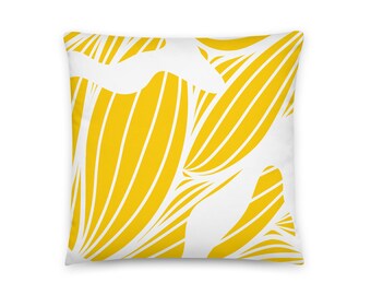 Yellow & White Rest - Basic Pillow