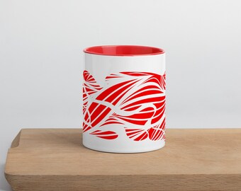 Red Sip - Mug with Color Inside