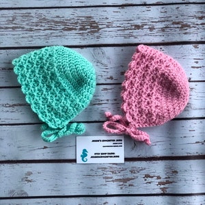Crochet Baby Bonnet