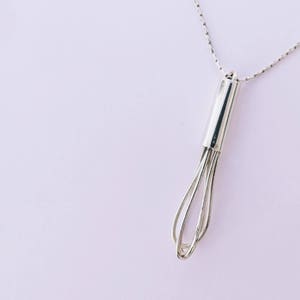 Whisk necklace pendant | Cooking jewelry | Unique gift for chef | Gift for baker | Baker necklace | Chef necklace | Whisk charm