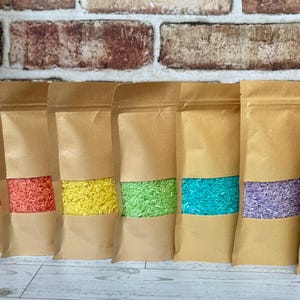 9oz Colored Rice Sensory Bin Filler: Taste-Safe Multisensory Rice Mix