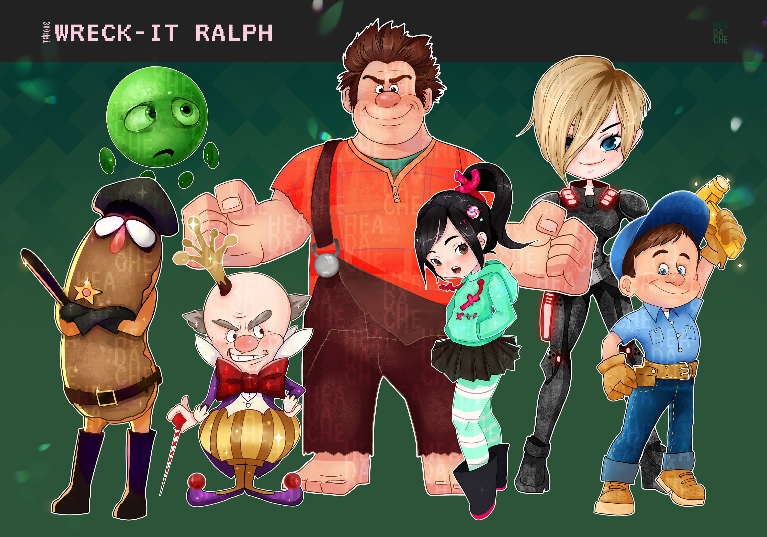 Cute Ralph Characters Clipart : Instant Download, PNG File 300 Dpi - Etsy