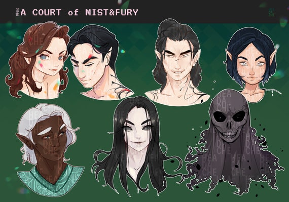 A Court of Mist and Fury Digital Clipart Characters - Etsy