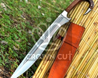 Kopis Ancient Greek Hand Forged Full Tang Sword, Outdoor, Hunting, Survival Machete Tactical Birthday Gift for Men & Women Anniversary Gift