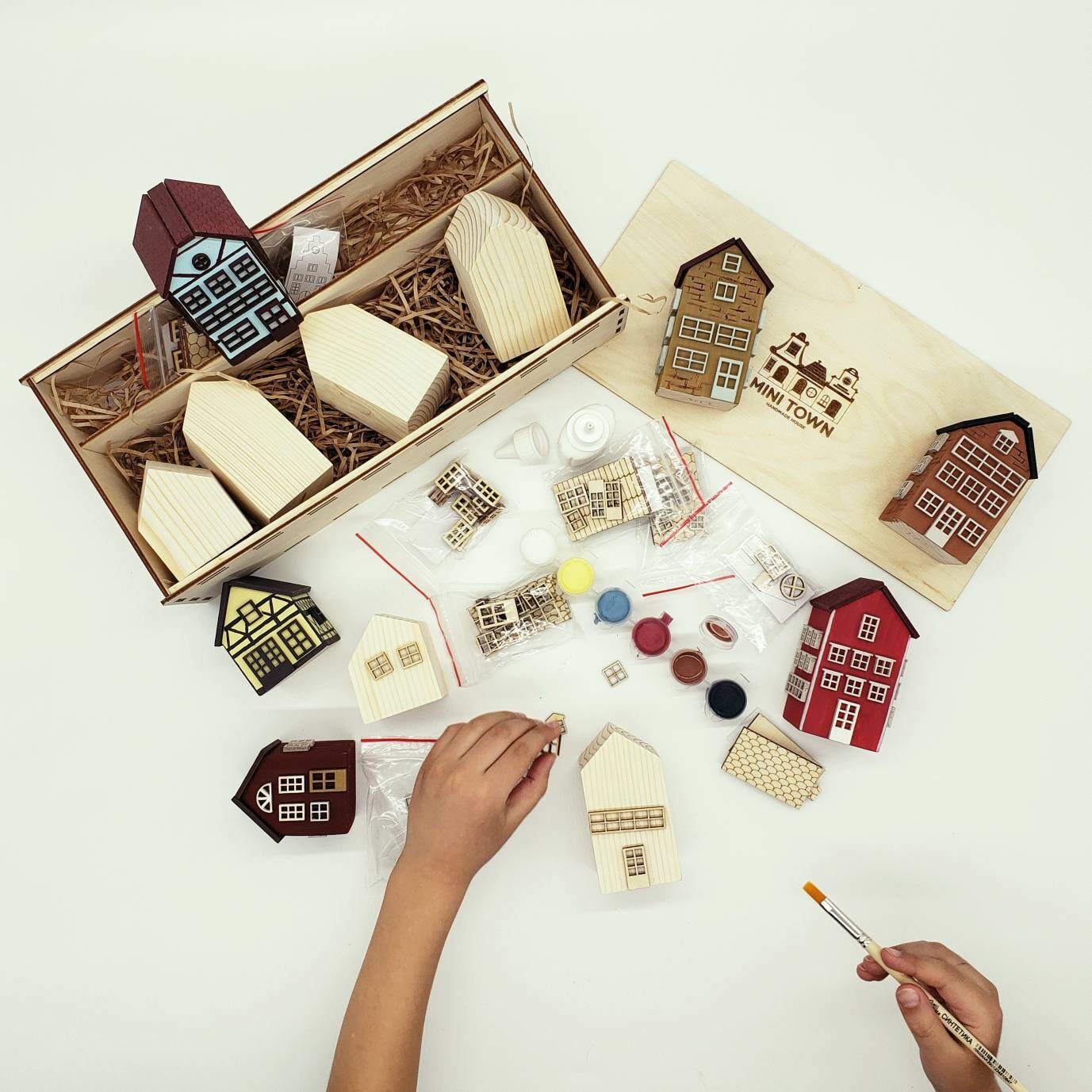 DIY Kit for Painting craft kit for adults from Wooden Block Etsy