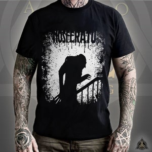 Nosferatu T-Shirt | Graf Orlok Vintage Retro Movie | Dracula / Vampire / Dark Gothic / Classic Horror Halloween Clothing Tee Longsleeve