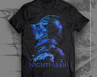 Nightfarer T-Shirt | Elden Ring Fanart / Nerdy RPG Gamer Wear / Dark Fantasy Knight Gothic Clothing