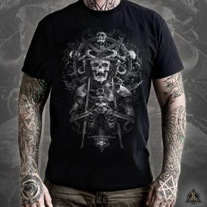 Lucifer T-Shirt | Satanism / Antichrist Antireligion / 666 Satanist Devil Lucifer / Black Metal / Counter Culture / Dark Gothic Clothing Tee