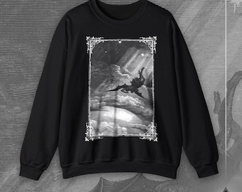 Paradise Lost T-Shirt - Plate XII | Gustave Doré | Lucifer Satan's Fall Gothic Occult Devil Clothing