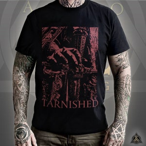 Tarnished T-Shirt | Elden Ring Style / Nerdy Gamer Wear / RPG / Dark Fantasy Knight / Gothic Clothing Tee / Longsleeve