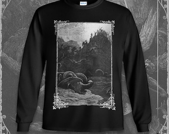 Paradise Lost T-Shirt - Plate VII | Gustave Doré / John Milton | Dark Fantasy Biblical Mythology Tee