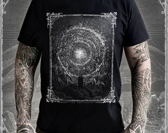Gustave Doré T-Shirt - The Empyrean | Classic 19th Century Divine Comedy Angels | Occult Gothic Clothing Tee