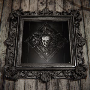Death Aesthetics Fine Art Print  | Dark / Occult / Death / Gothic Interior Decor | Ornamented / Victorian Design Museum Paper Poster