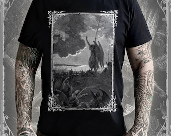 Paradise Lost T-Shirt - Plate III  | Gustave Doré / John Milton Poetry | Baroque Gothic Fashion Apparel