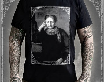 Madame Blavatsky Portrait T-Shirt | Esoteric Theosophy / Gothic Occult Clothing Tee Longsleeve