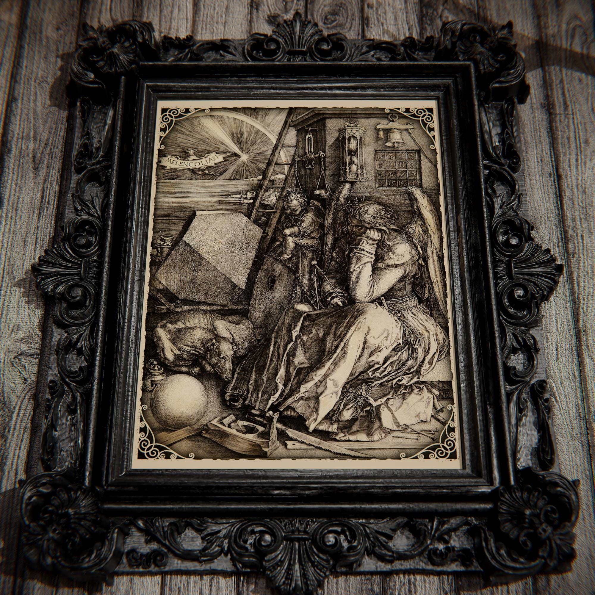 Albrecht Dürer Fineart Print - Melencolia I | Baroque Engraving