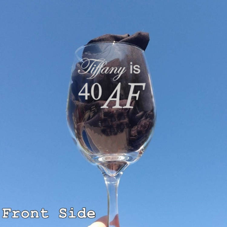 Laser Etched Wine Glasses Custom Wine Glasses Birthday Gifts Etsy