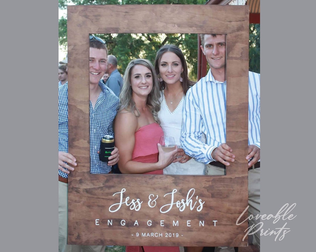 Personalised Wooden Photo Booth Frame Party Prop Wedding - Etsy Australia
