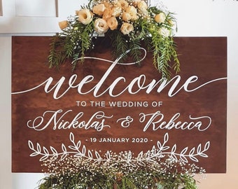 Welcome Sign | Wedding Ceremony Sign | Wooden Signs | Custom Timber Sign | Engagement Sign |