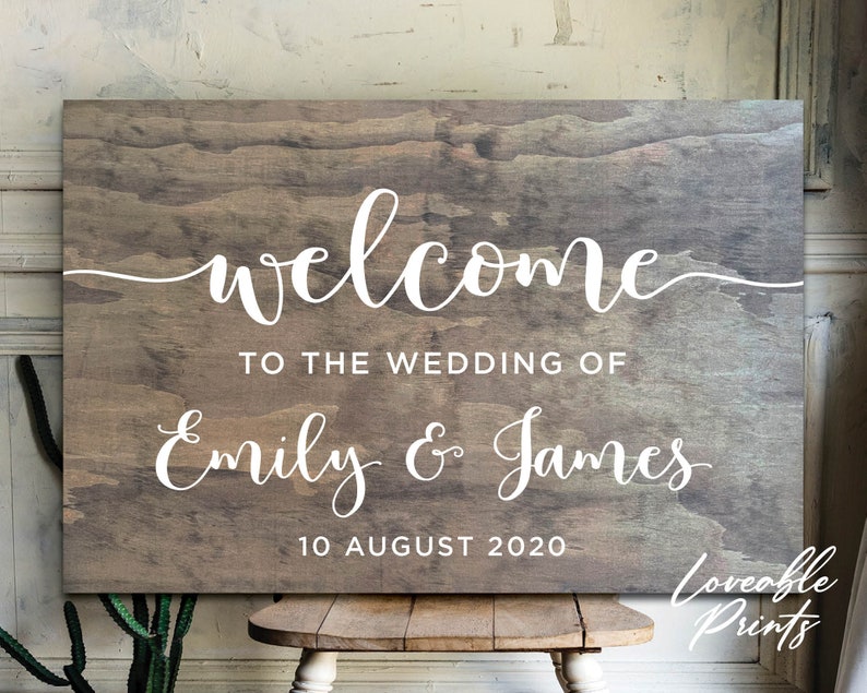 Wedding Sign Wedding Ceremony Sign Wooden Wedding Etsy Australia