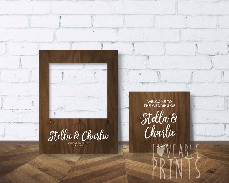 Photo Booth Frame & Sign Wedding Signs Wood Sign Etsy Australia