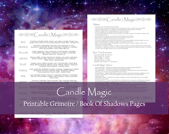 Basic Witchcraft Printable Guide Beginners, Basics of Magick Set 3 ...
