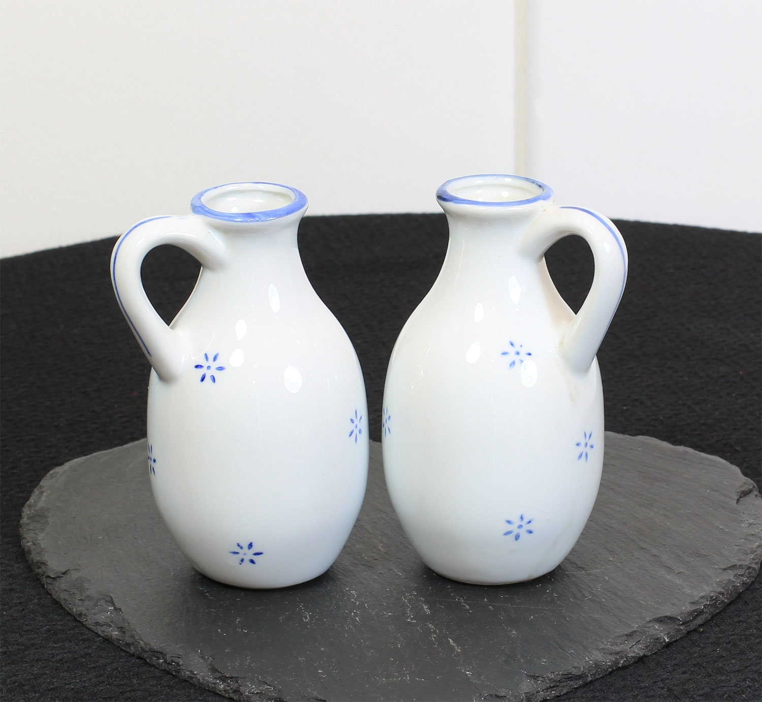 Two Vintage Milk Jugs White Custard Jug Twin Custard Ceramic Etsy UK