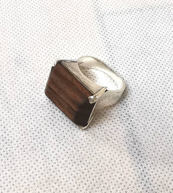 Vintage Sterling Silver and Wood Hallmarked TB GB 925 Large - Etsy