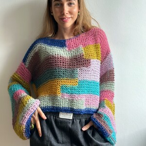 Colorful wool sweaters sales
