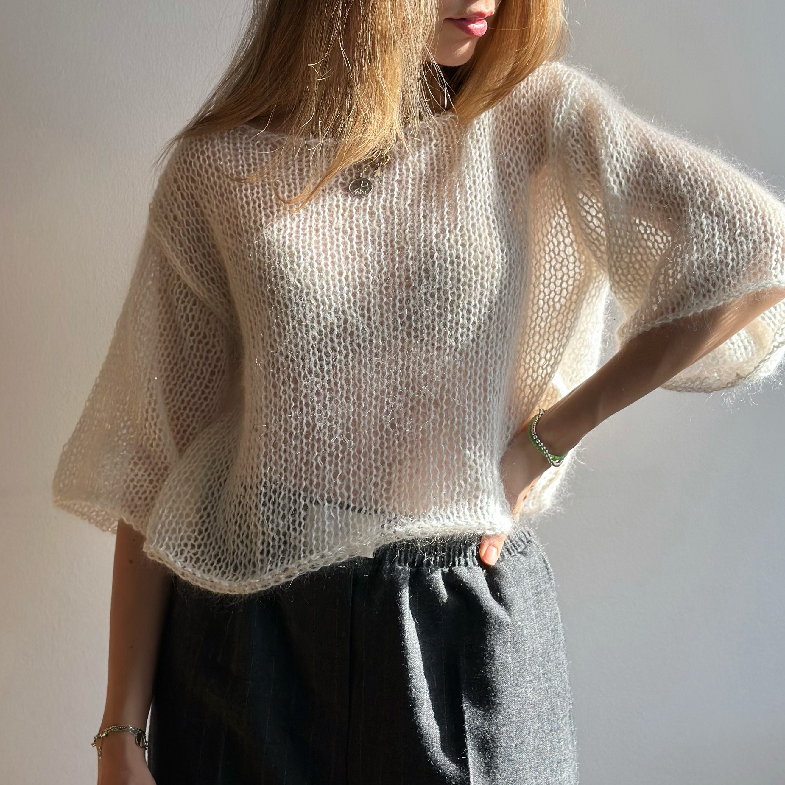 Vintage Handmade Mohair Jumper Landscape 1980s - Etsy