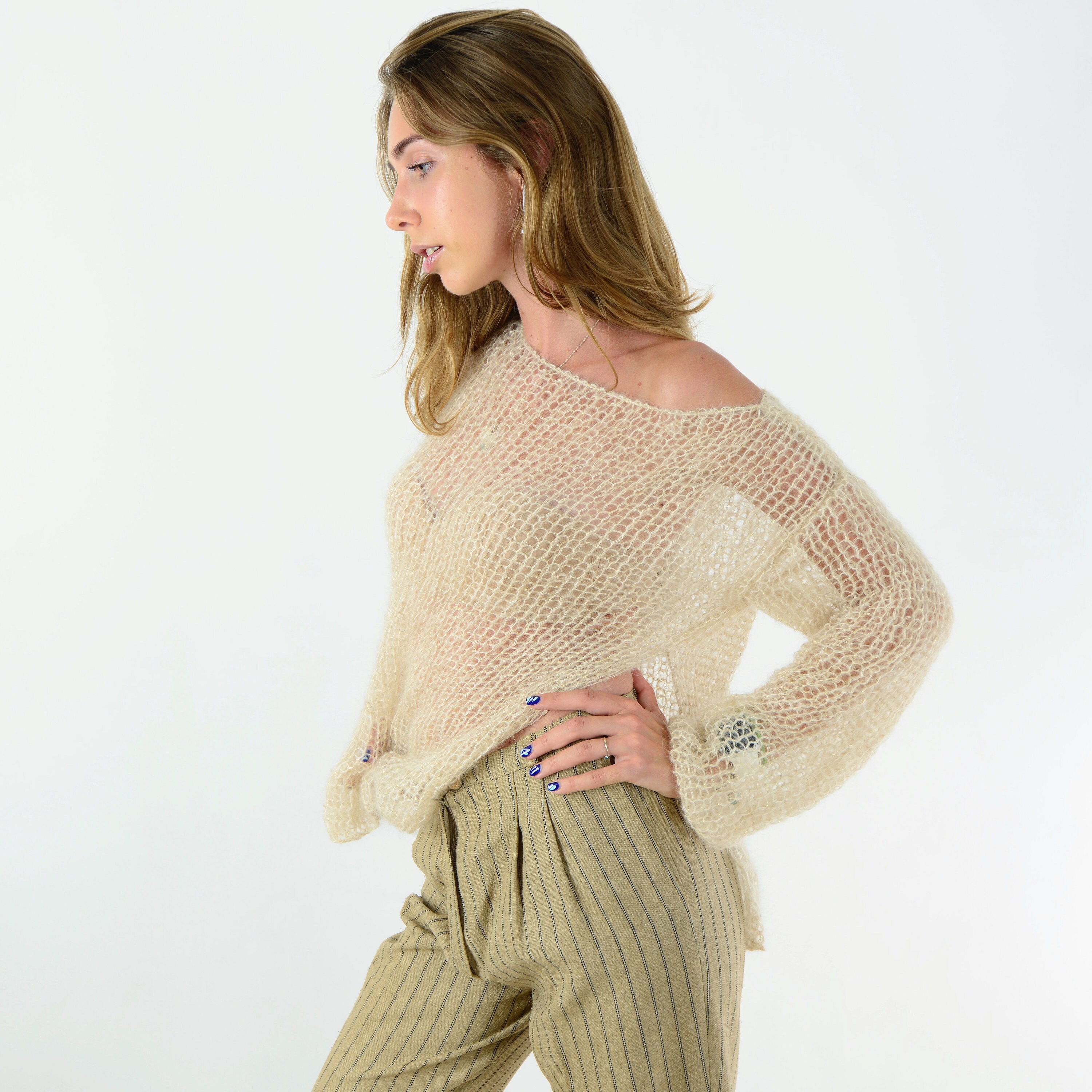 THE TOE amour loose knit ivory ニット THE TOE amour loose knit ivory ニット