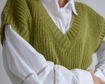 Na.e ナエ　Handmade Wool Gilet ハンドメイド　ウールジレ JOYCE - SUMMER WOOL LONG GILET – HARUNOBUMURATA
