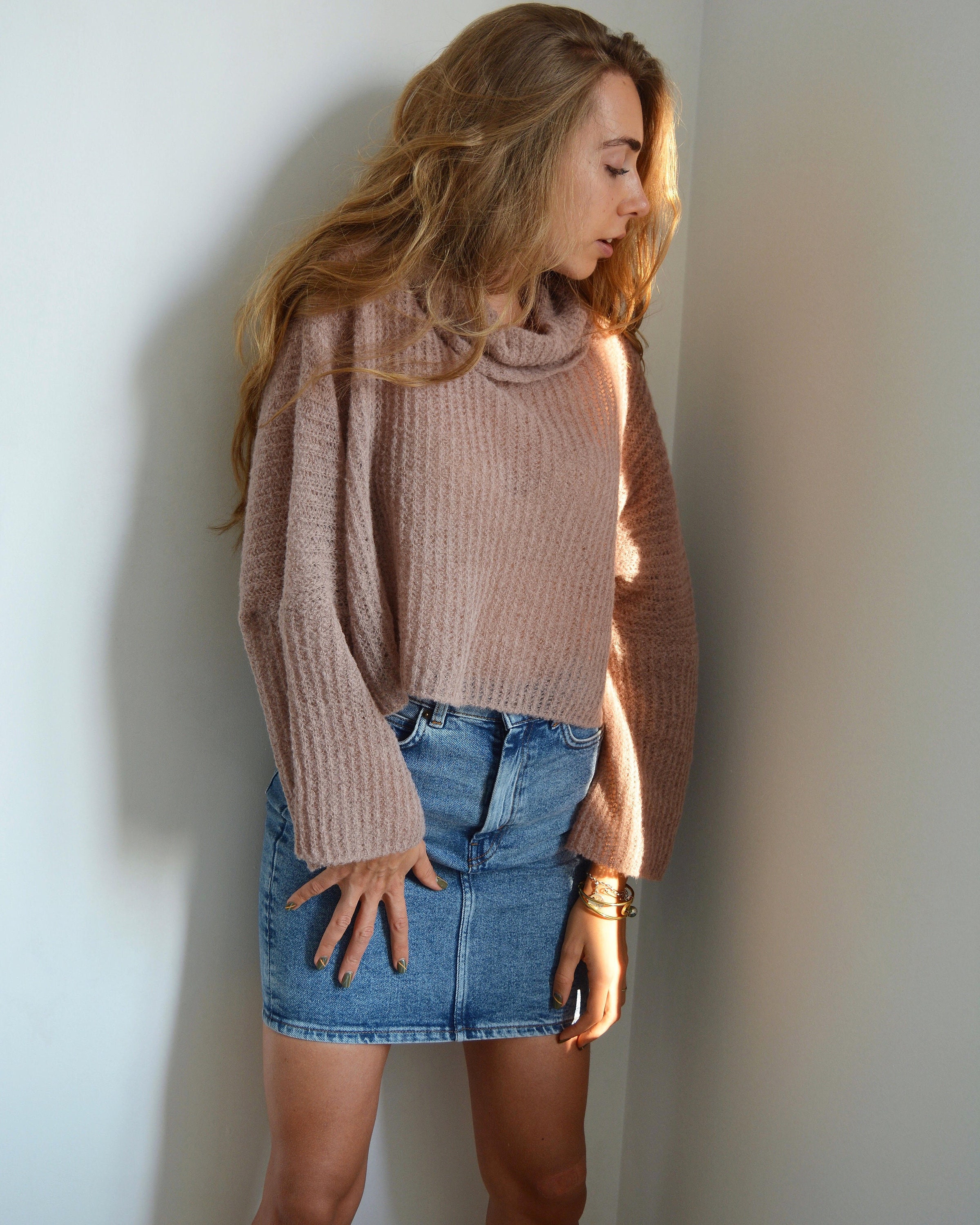 Hevò Women's Alpaca and Virgin Wool Brown