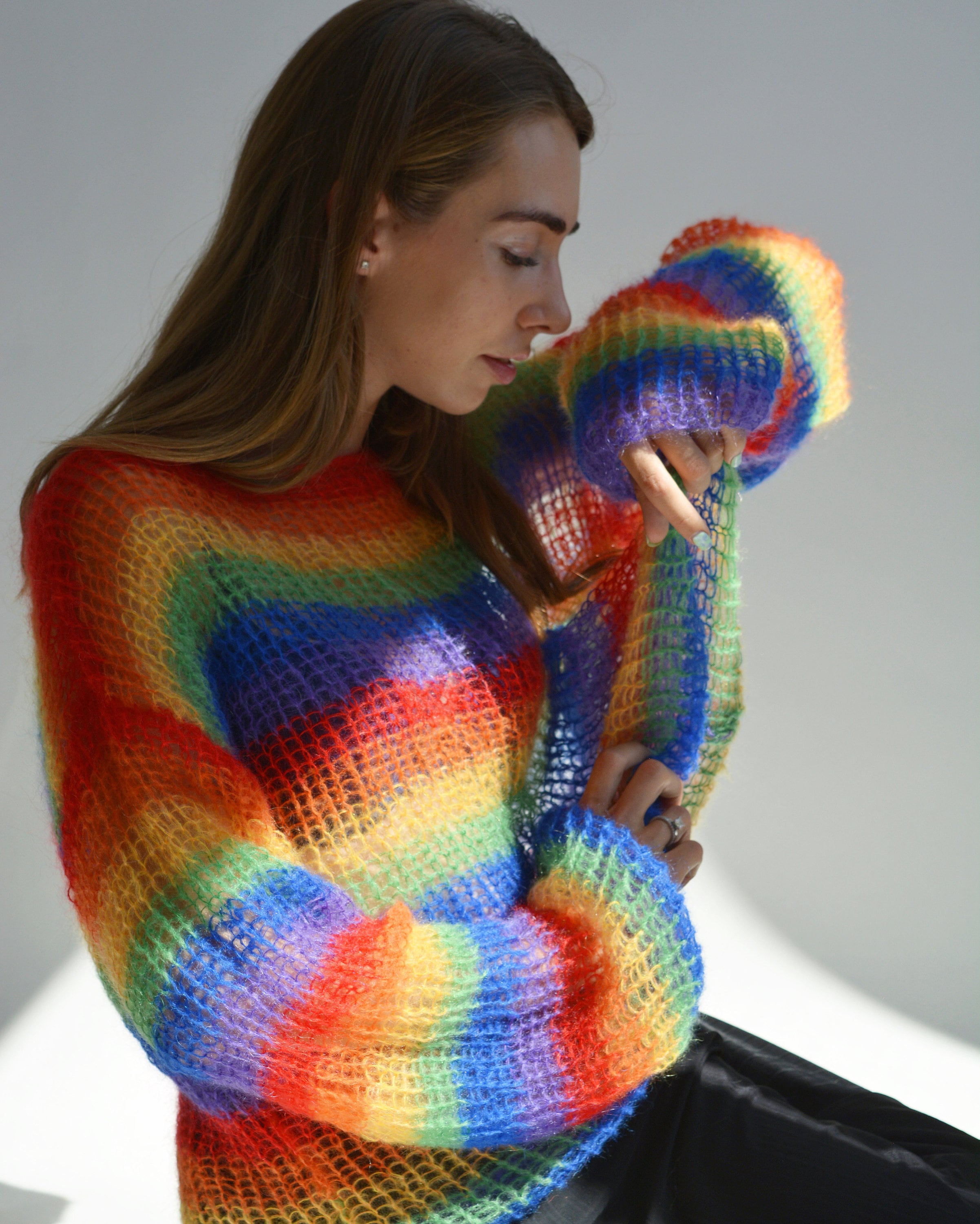 AMBERGLEAM☆Rainbow Wool Sweater