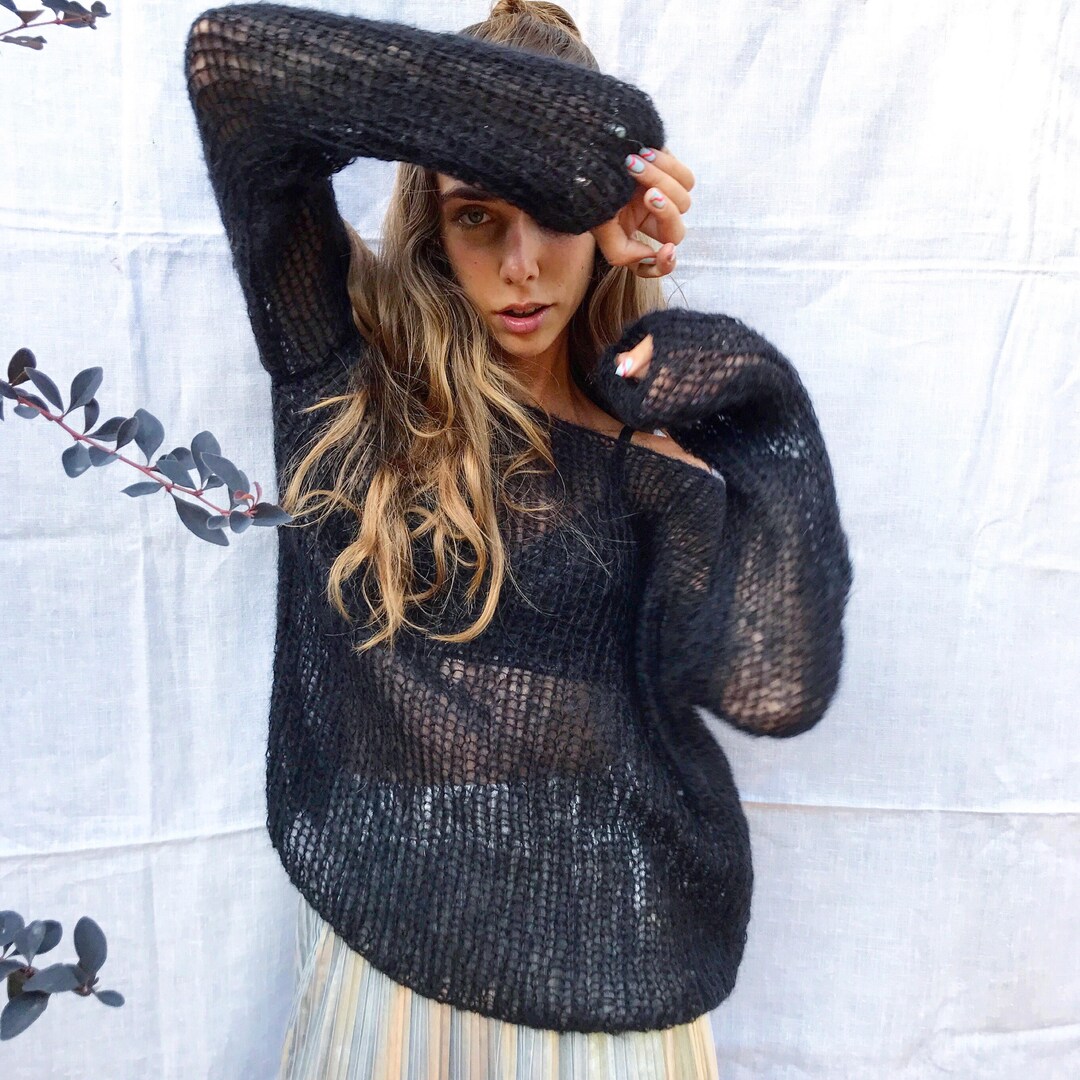 Off Shoulder Sweater - Heather Light Mocha main image 0