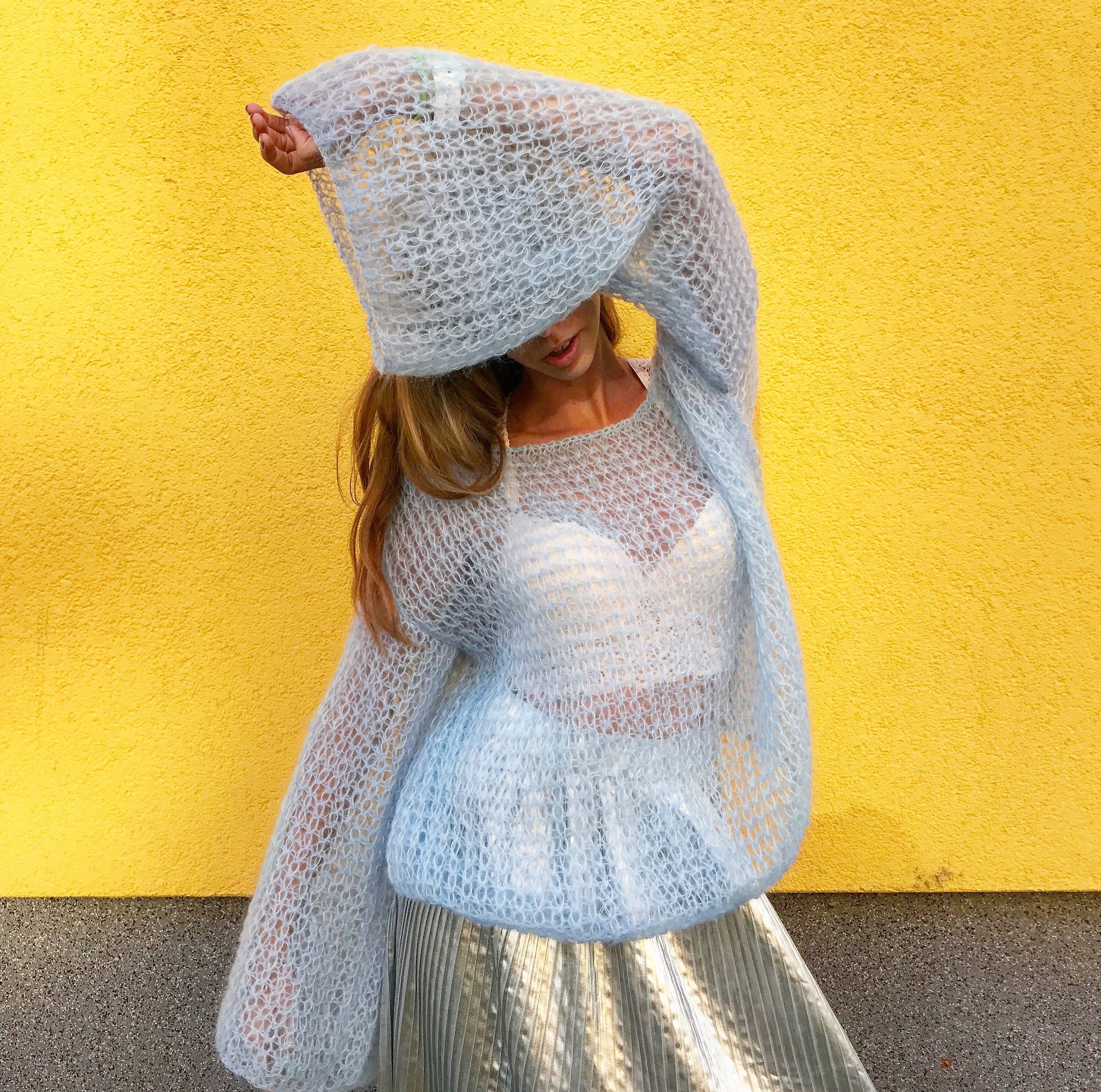 LOOK使用 2022SS ASEEDONCLOUD Crafter Knit Arach&Cloz Womens Spring Summer 2024 Sweater Vest Cap Sleeve